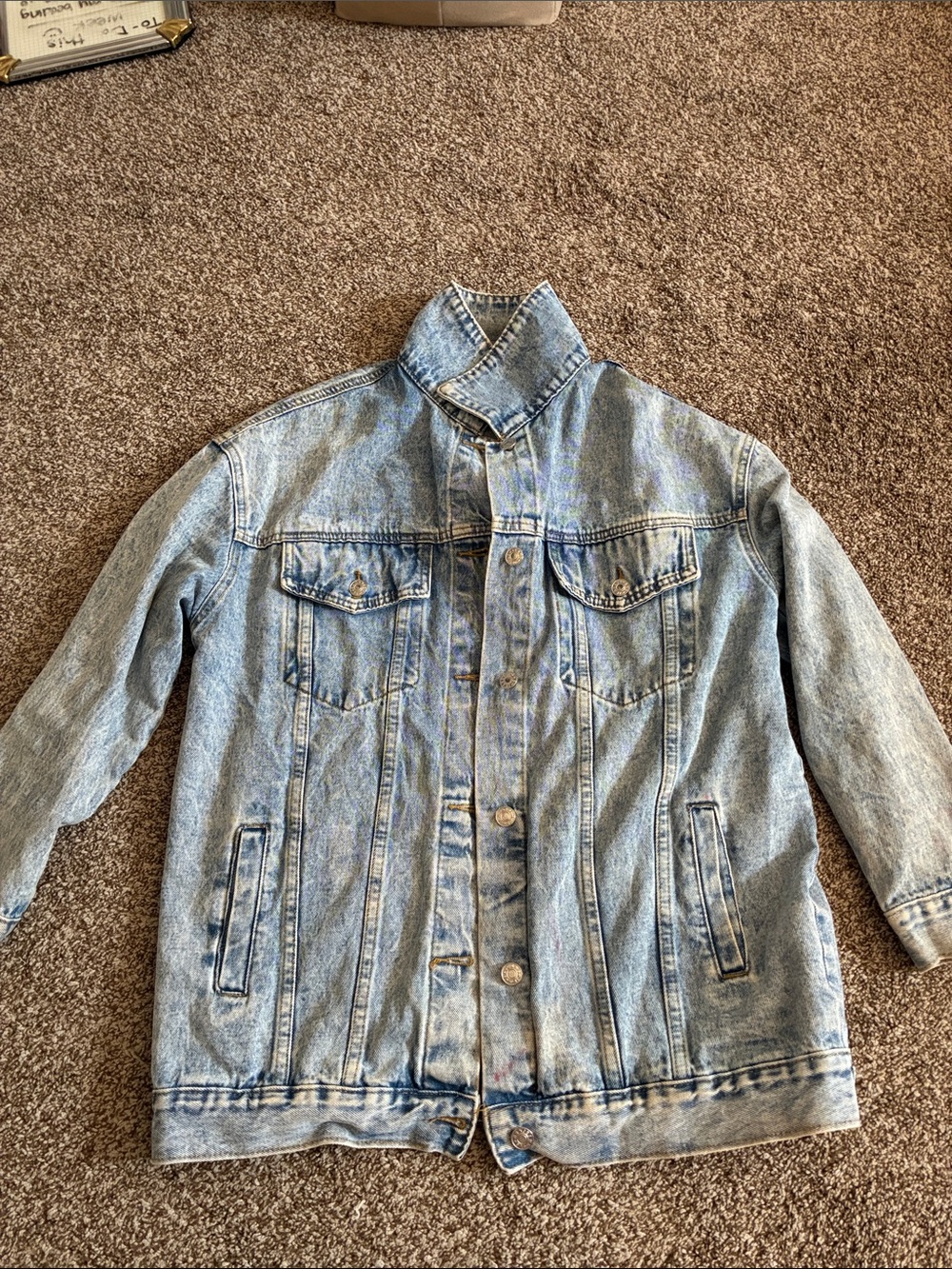 Light Wash Denim Jacket - Classic Womans Jean Coat